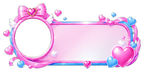 Cute Pop transparent broadcast frame